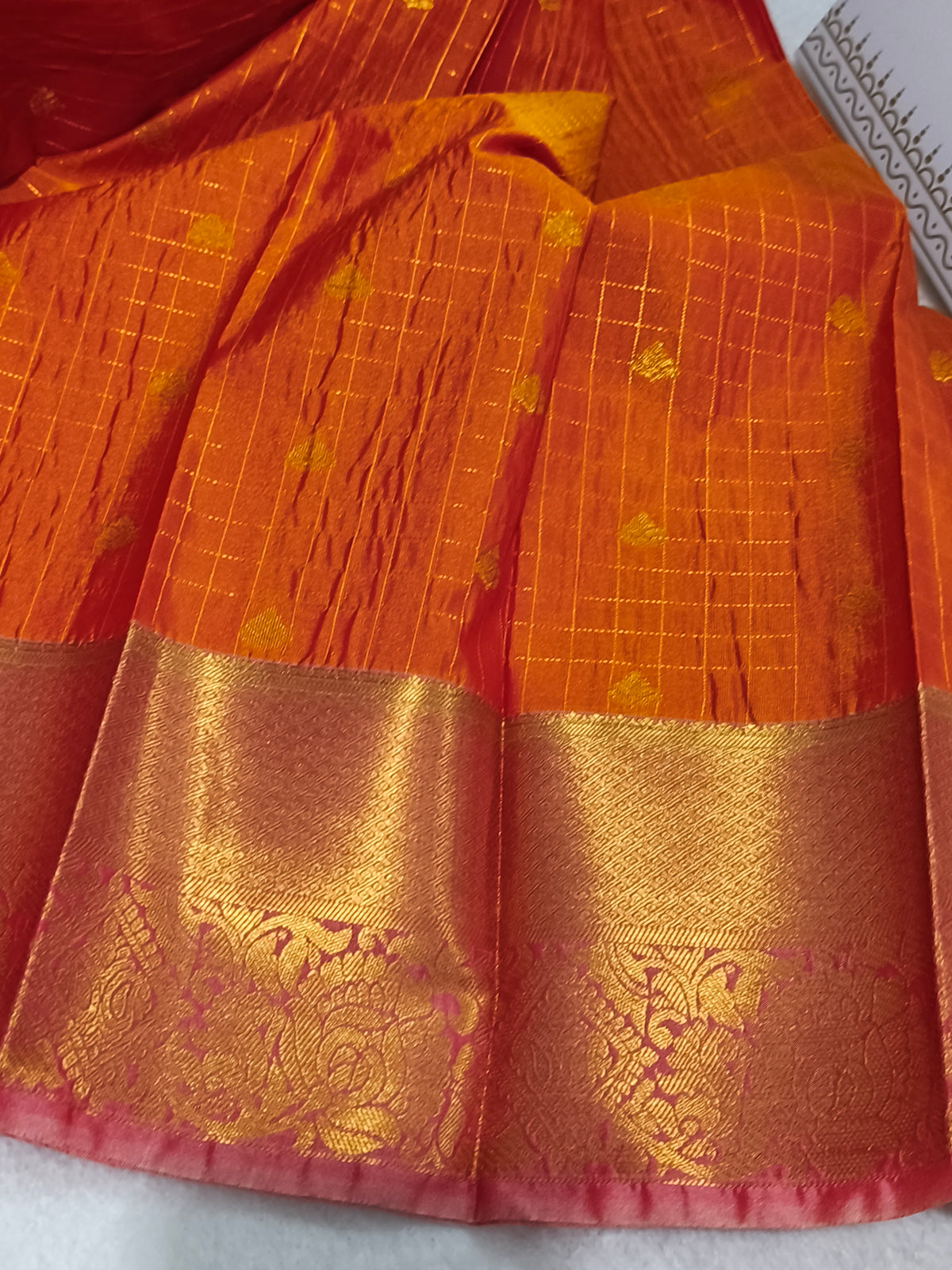 Premium kanchi Checked Semi Silk Saree