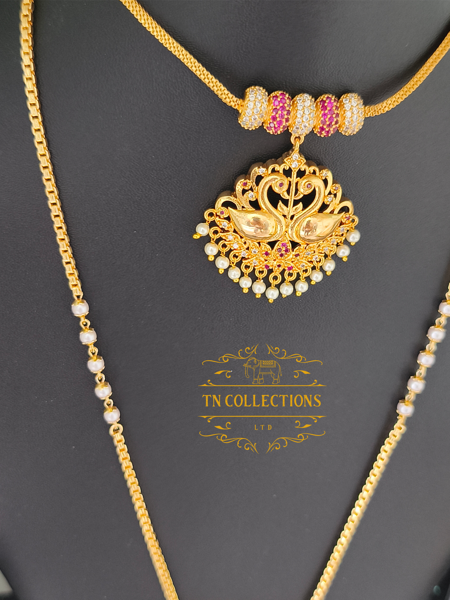 Micro Gold plated Traditional Semi Bridal Set