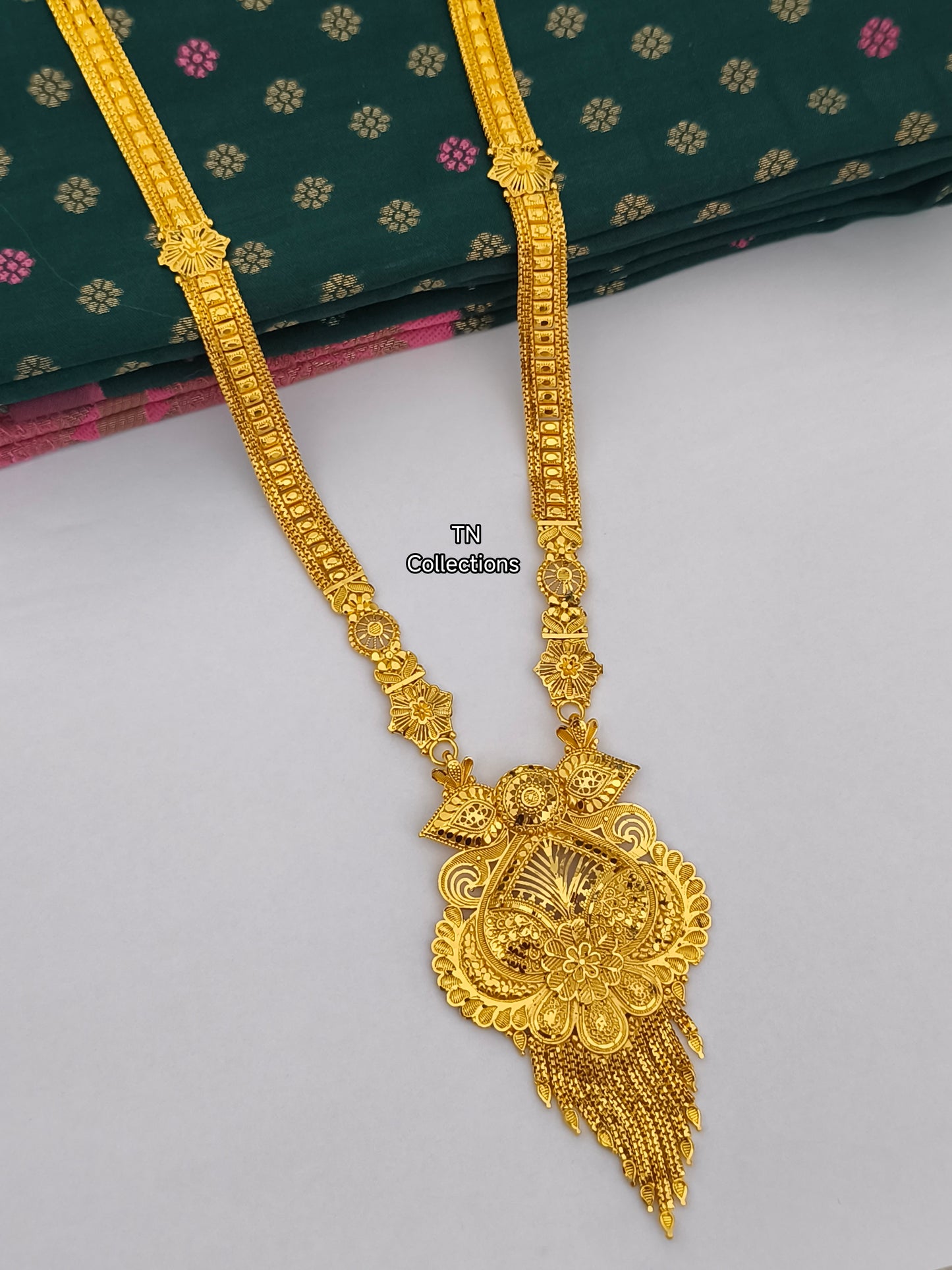 One gram gold forming Long Haaram