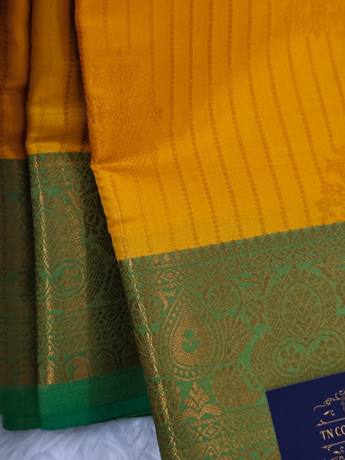 Vairaoosi Soft Silk Saree (Yellow)