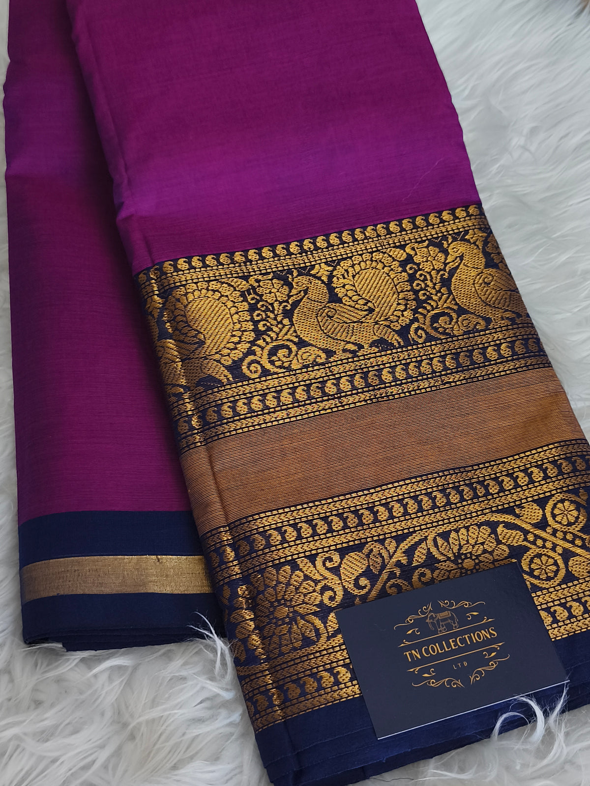 Pure Kanchi Cotton Saree WITHOUT running blouse