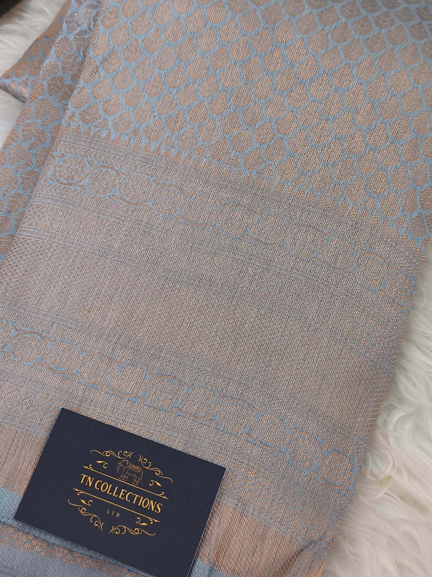 Soft Kubera Pattu Saree with running blouse and rich pallu