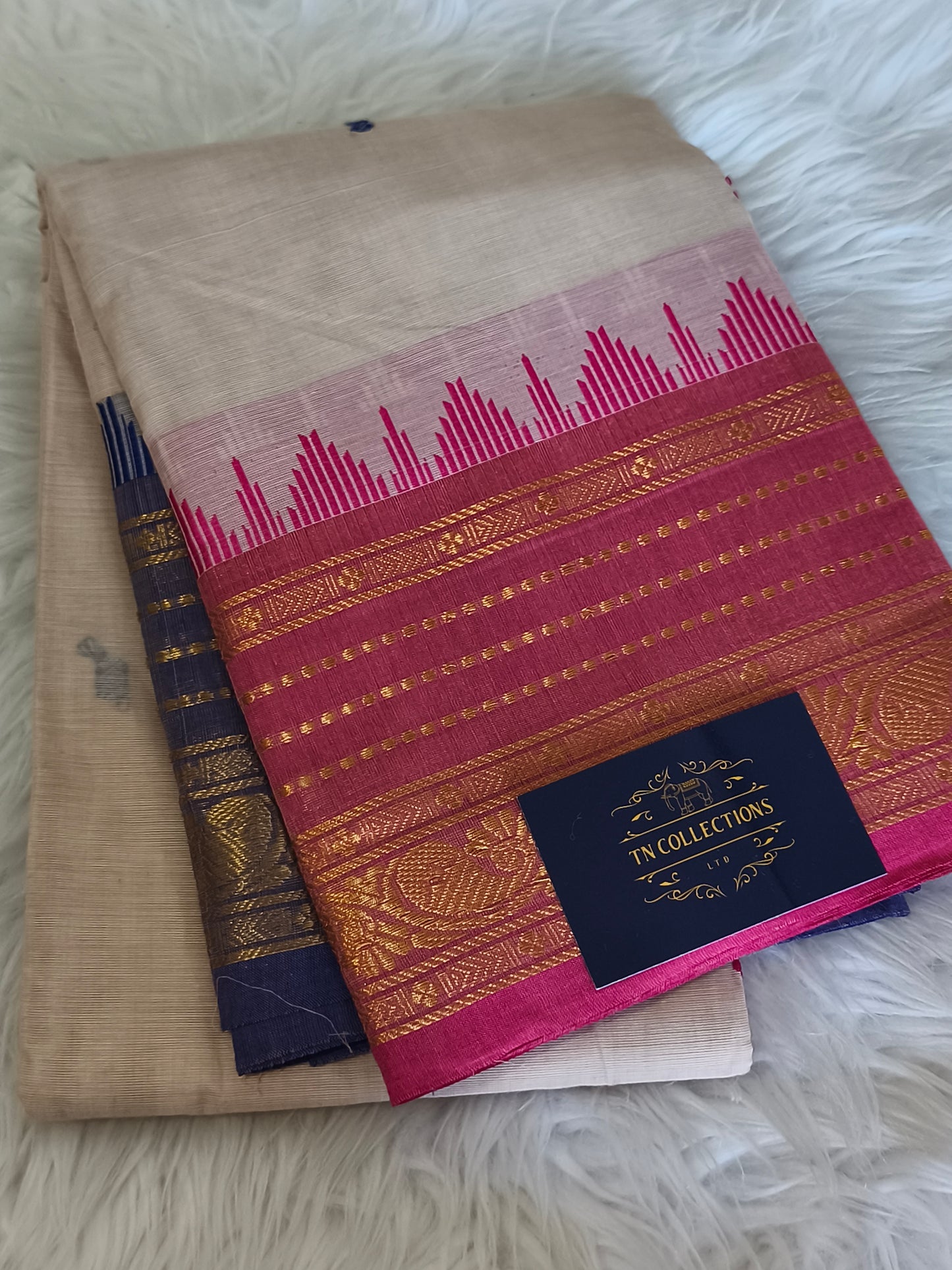 Pure handloom kanchi cotton saree