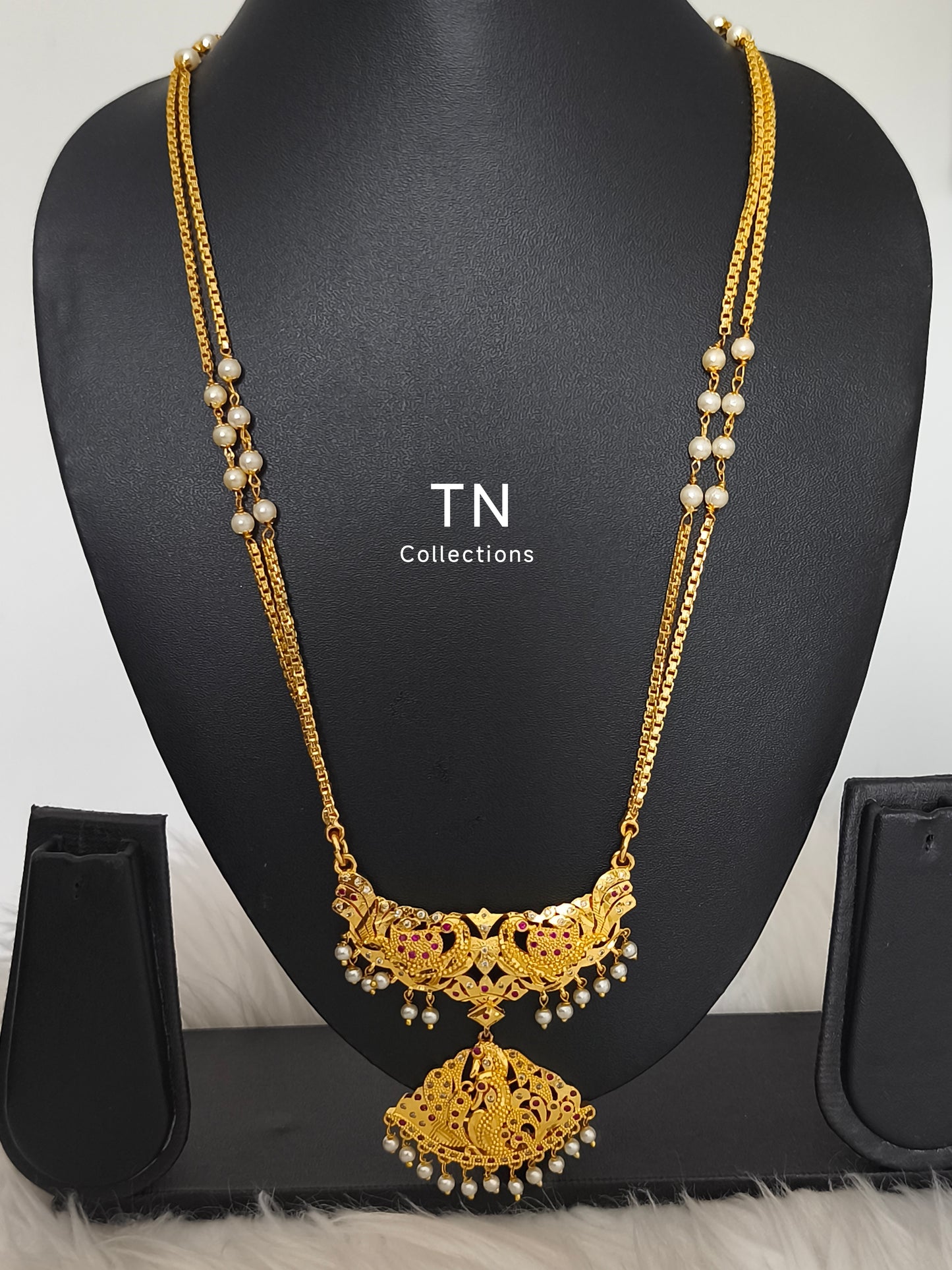 Micro gold plated Traditional Peacock Design Pathakkam