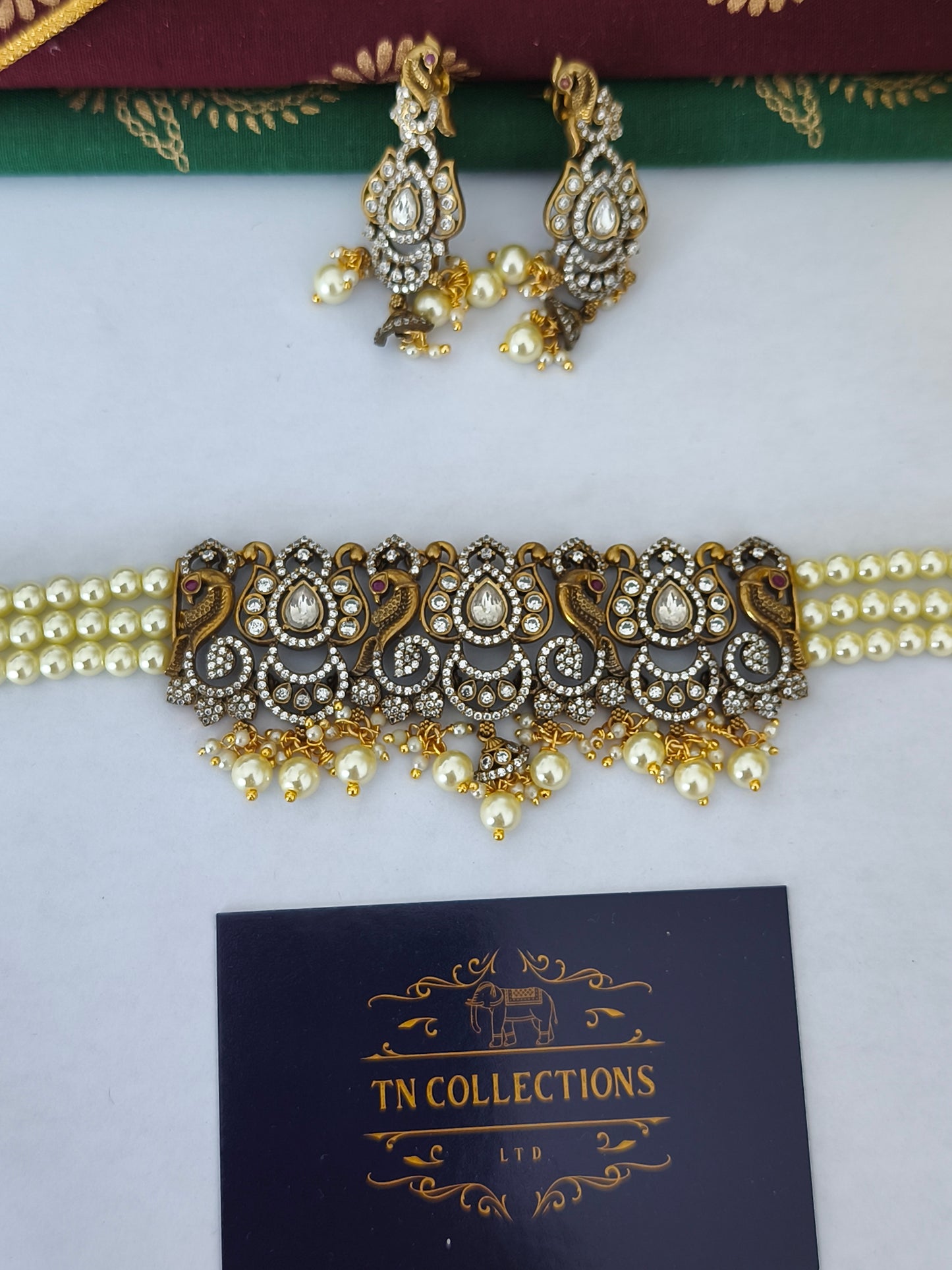 Victorian Pearl Choker Set