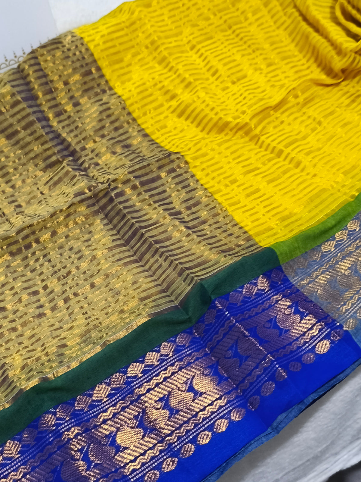 Kerala Special Mul Cotton Saree with Kanchi Border