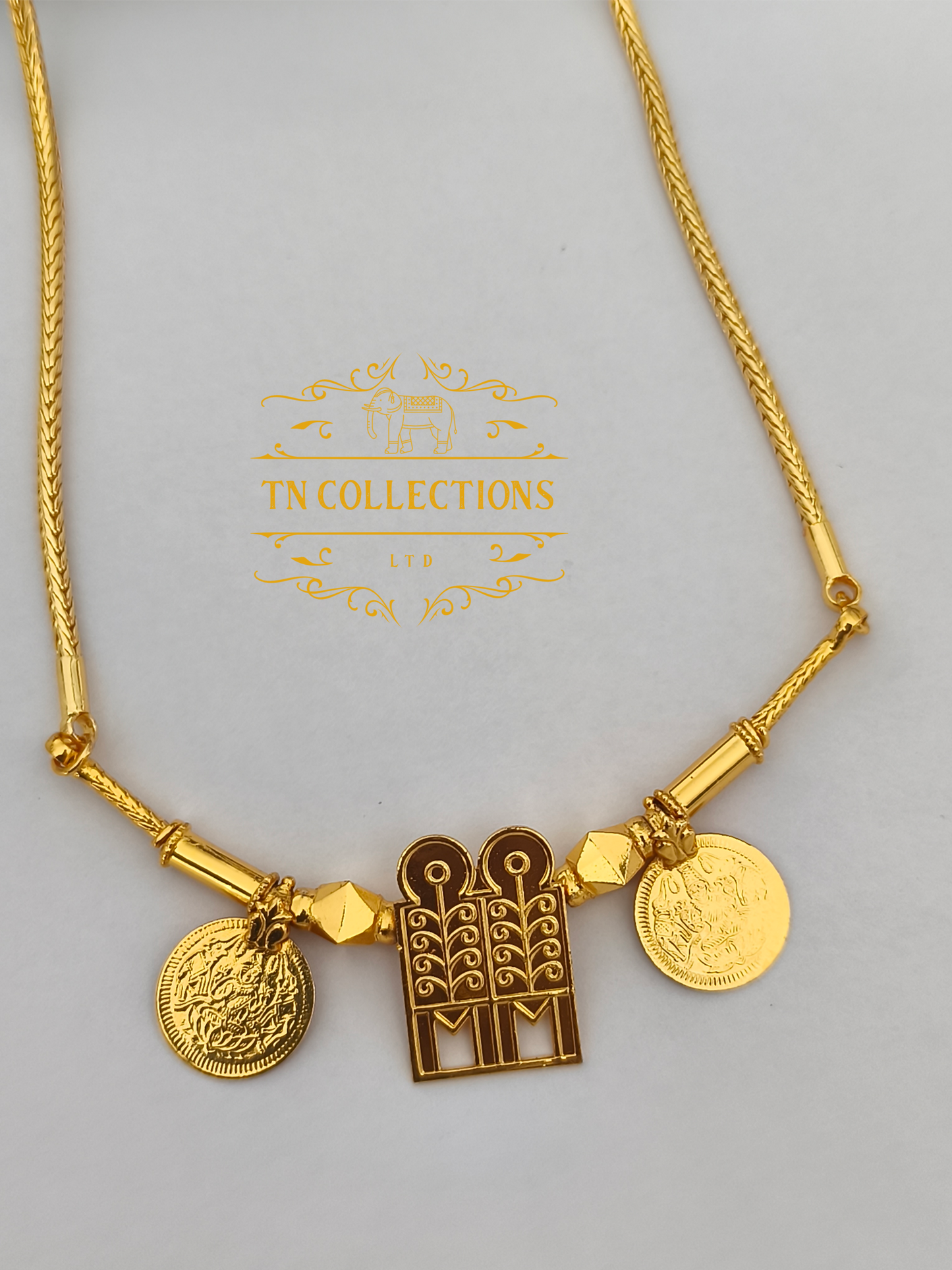 One gram gold plated Traditional Southindian style Thalichain (Thirumangalyam)