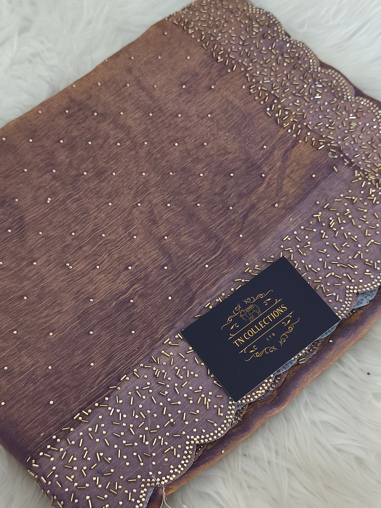 Trendy Space Silk Dual tone Party Saree