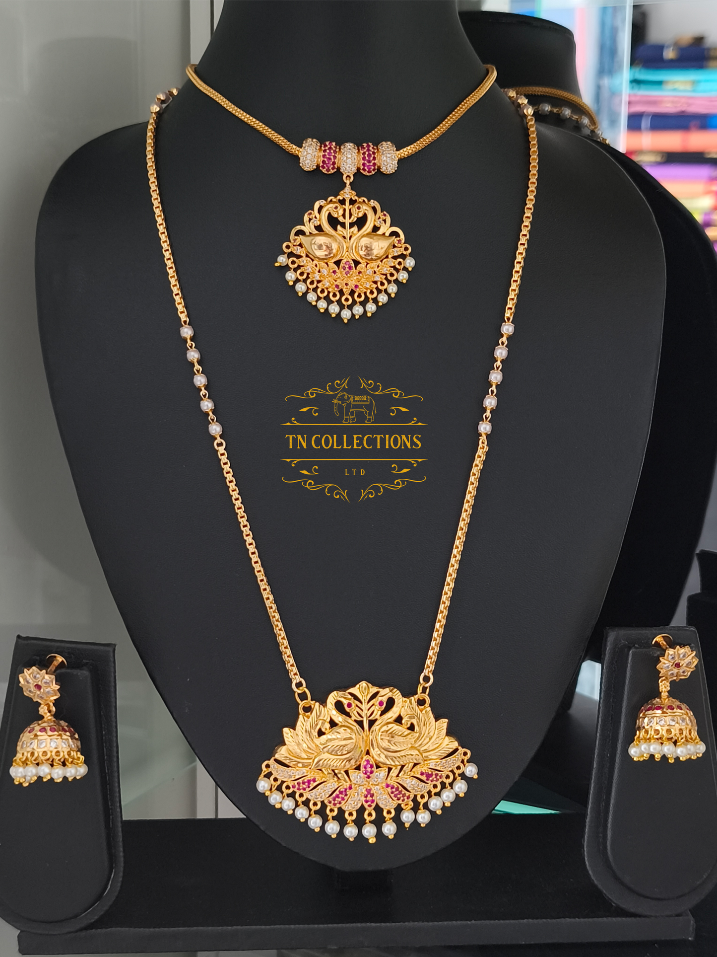 Micro Gold plated Traditional Semi Bridal Set