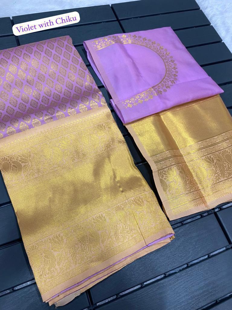Lehenga with Unstitched Blouse (Material Only)