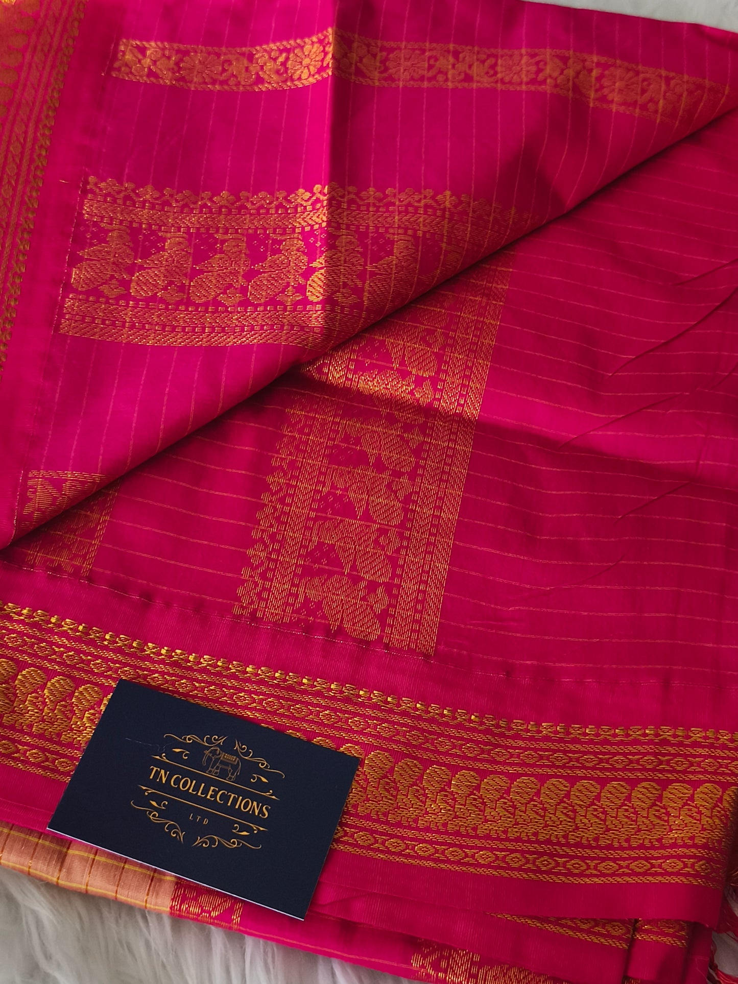 Checked Design Kalyani Cotton Saree