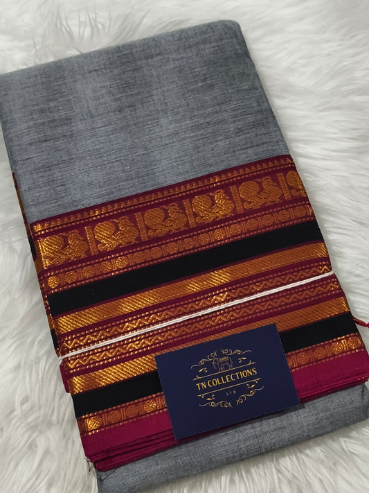 Pure Kanchi Cotton Saree with running blouse