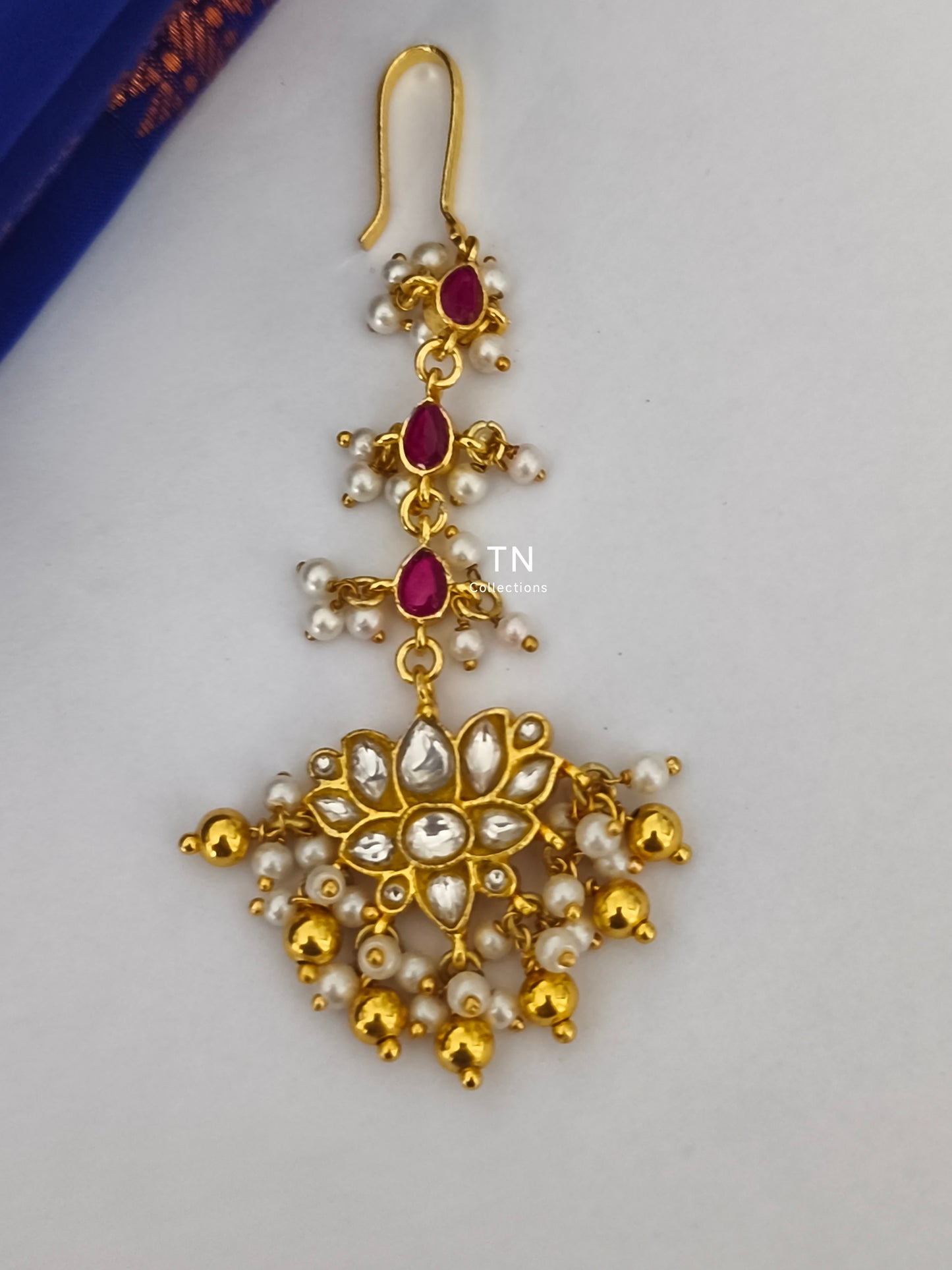 Matte Finish Jadu kundan stone Tikka