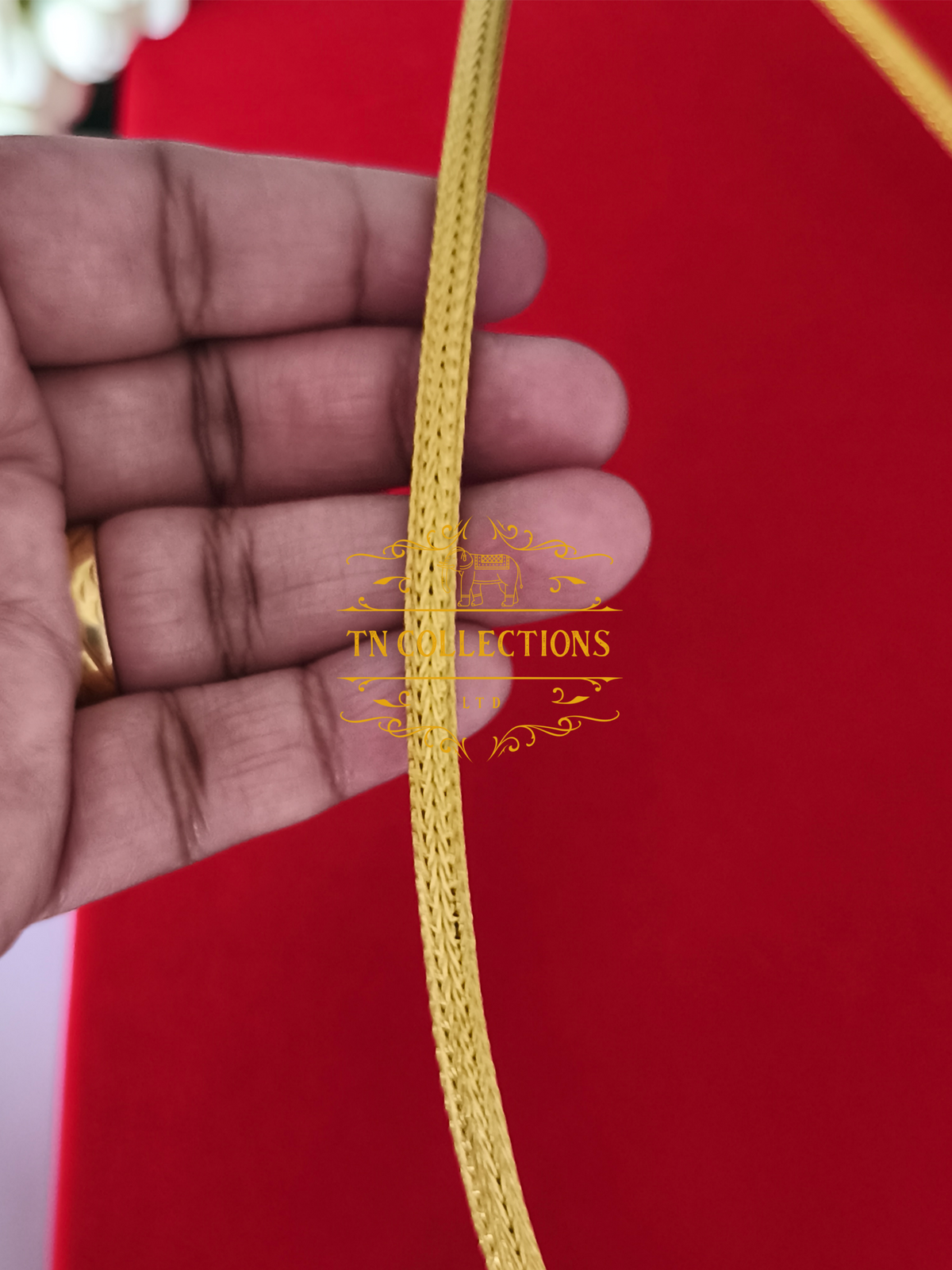 22ct Gold Plated Traditional Hindu Thalikodi with Coins (15- 19 Pawn thickness)