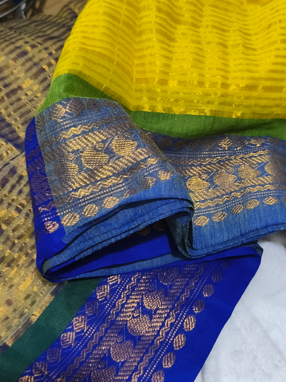 Kerala Special Mul Cotton Saree with Kanchi Border