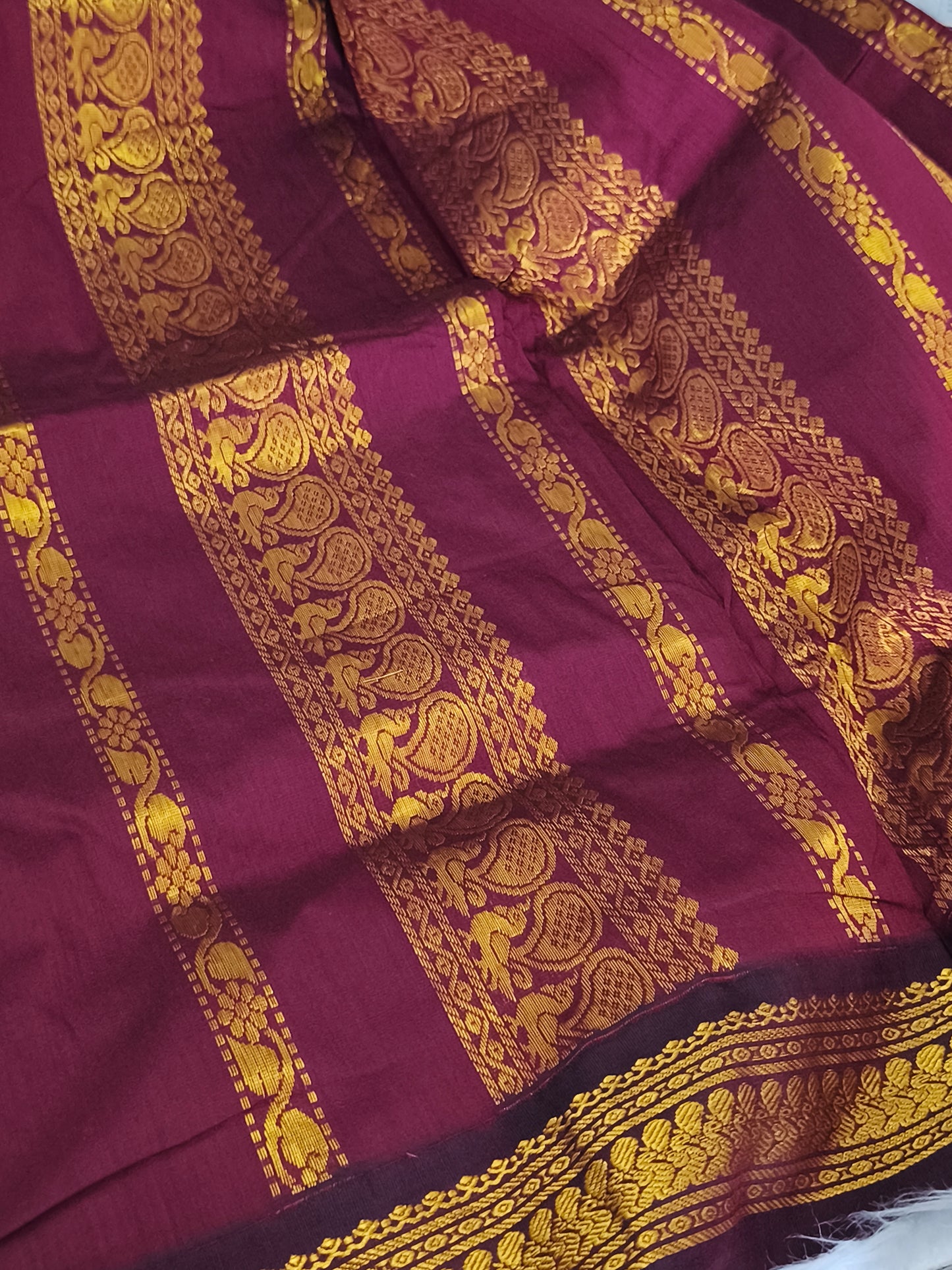 Kalyani Cotton Pattu Saree (Madisar 9 yards)