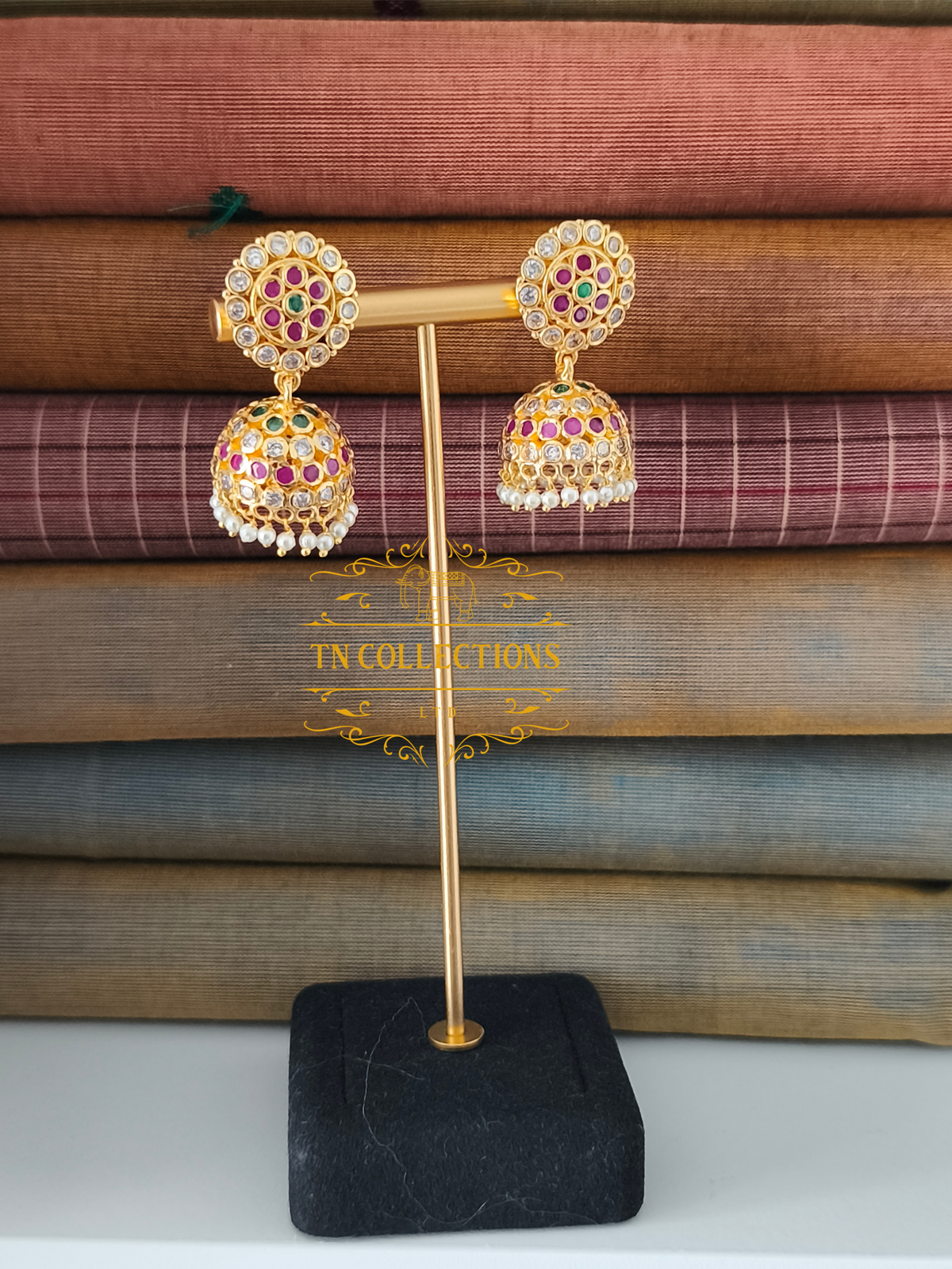 Micro Gold Finish cz Jimikki (Multicoloured)