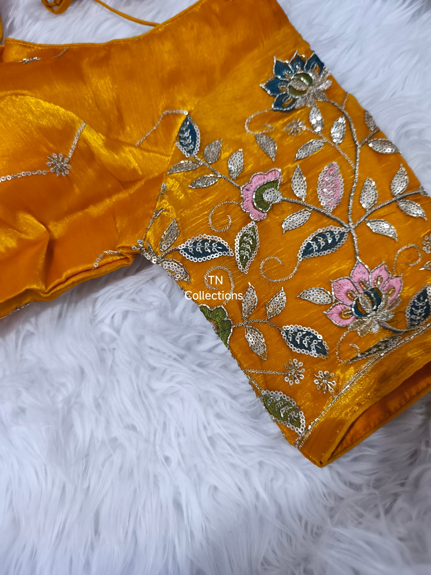 Readymade Saree Blouse (Yellow)
