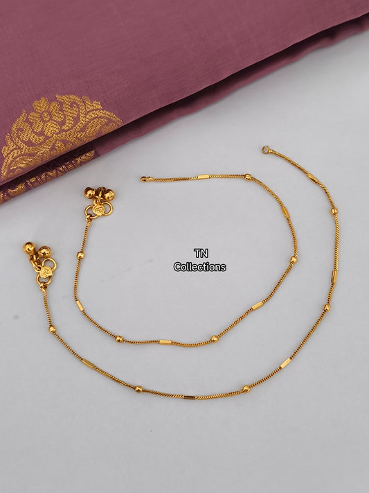 Antique Polish Simple Trendy Anklets