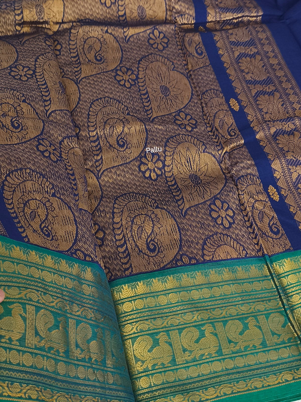 Grand Pure Kanchi Cotton Saree with Rich Pallu