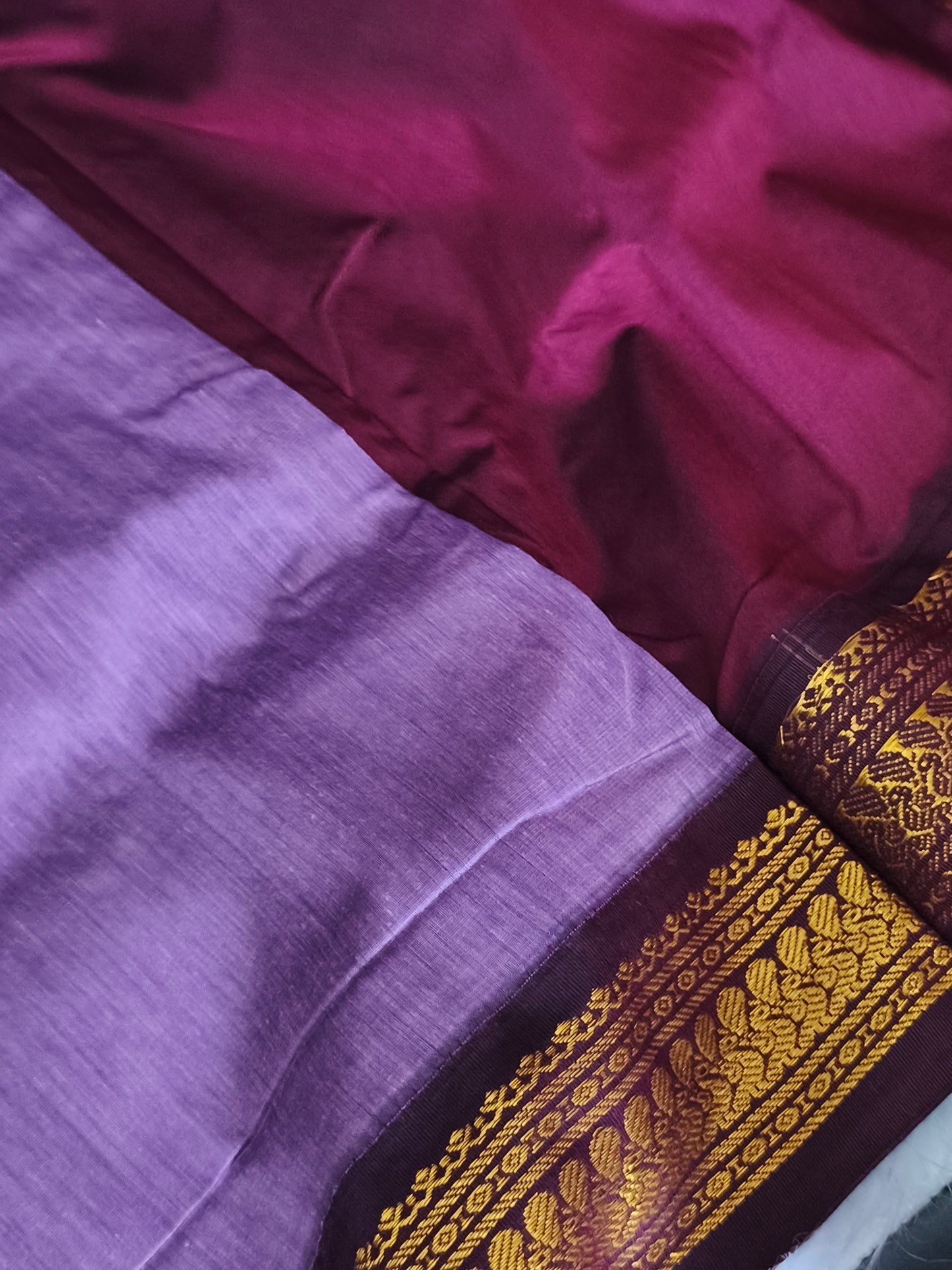 Kalyani Cotton Pattu Saree (Madisar 9 yards)