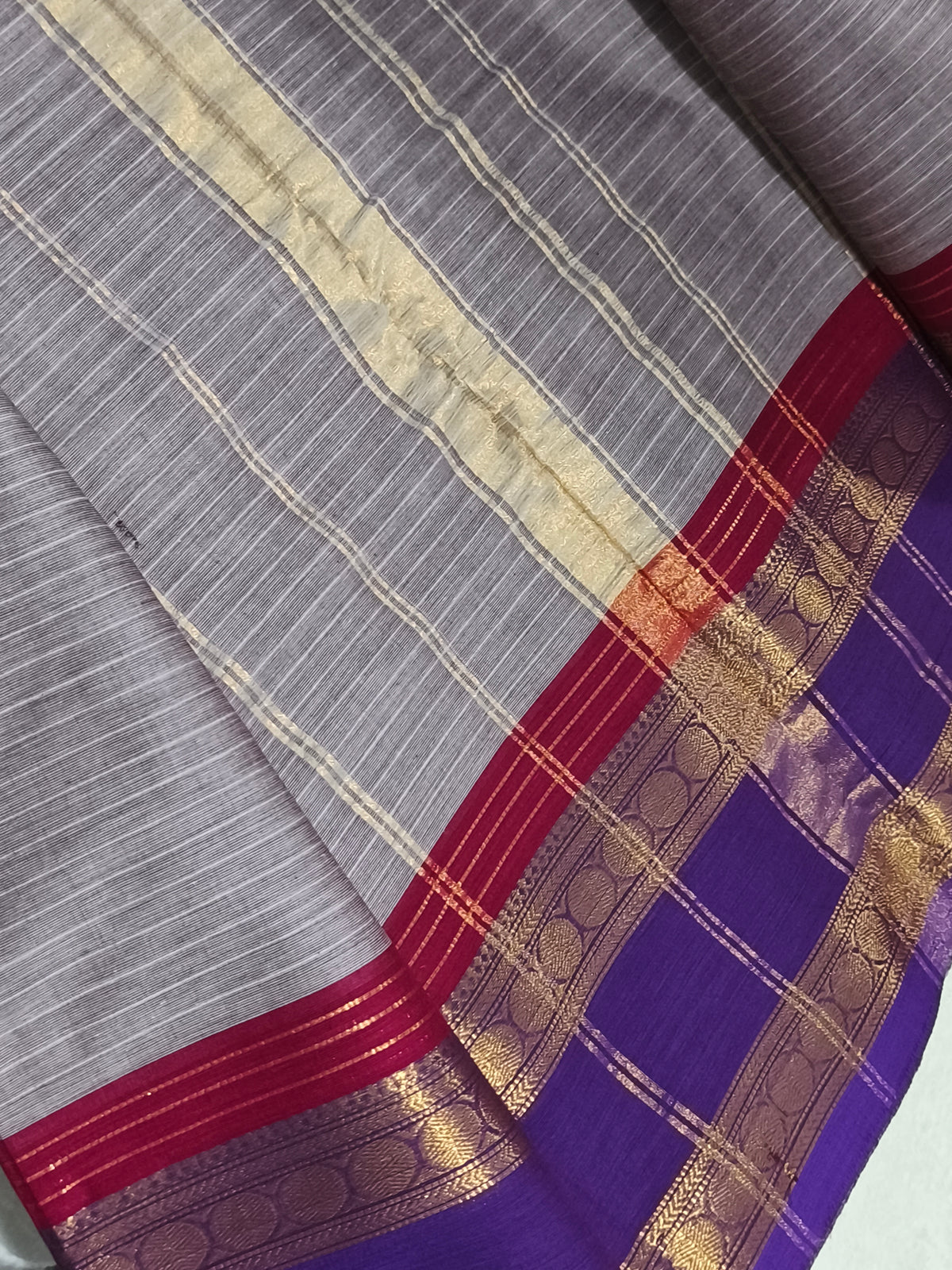 Pure Handloom Kanchi Cotton Saree