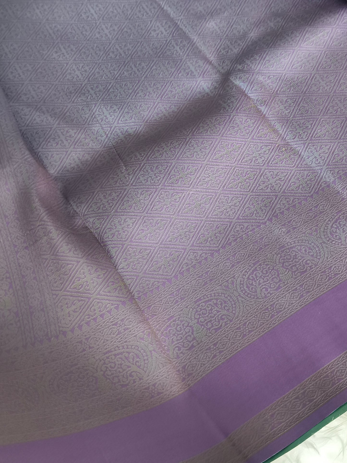 Kanchi Semi Silk Saree with contrast blouse