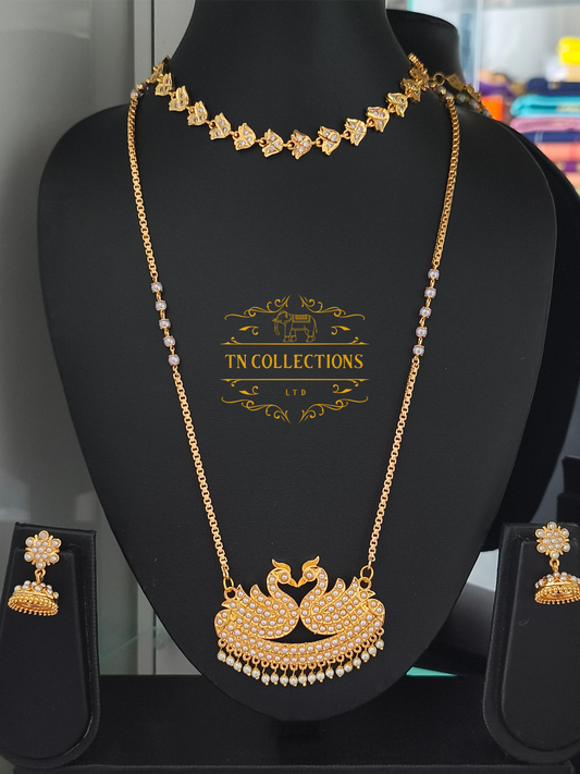 Micro Gold-Plated Trendy semi Bridal Set