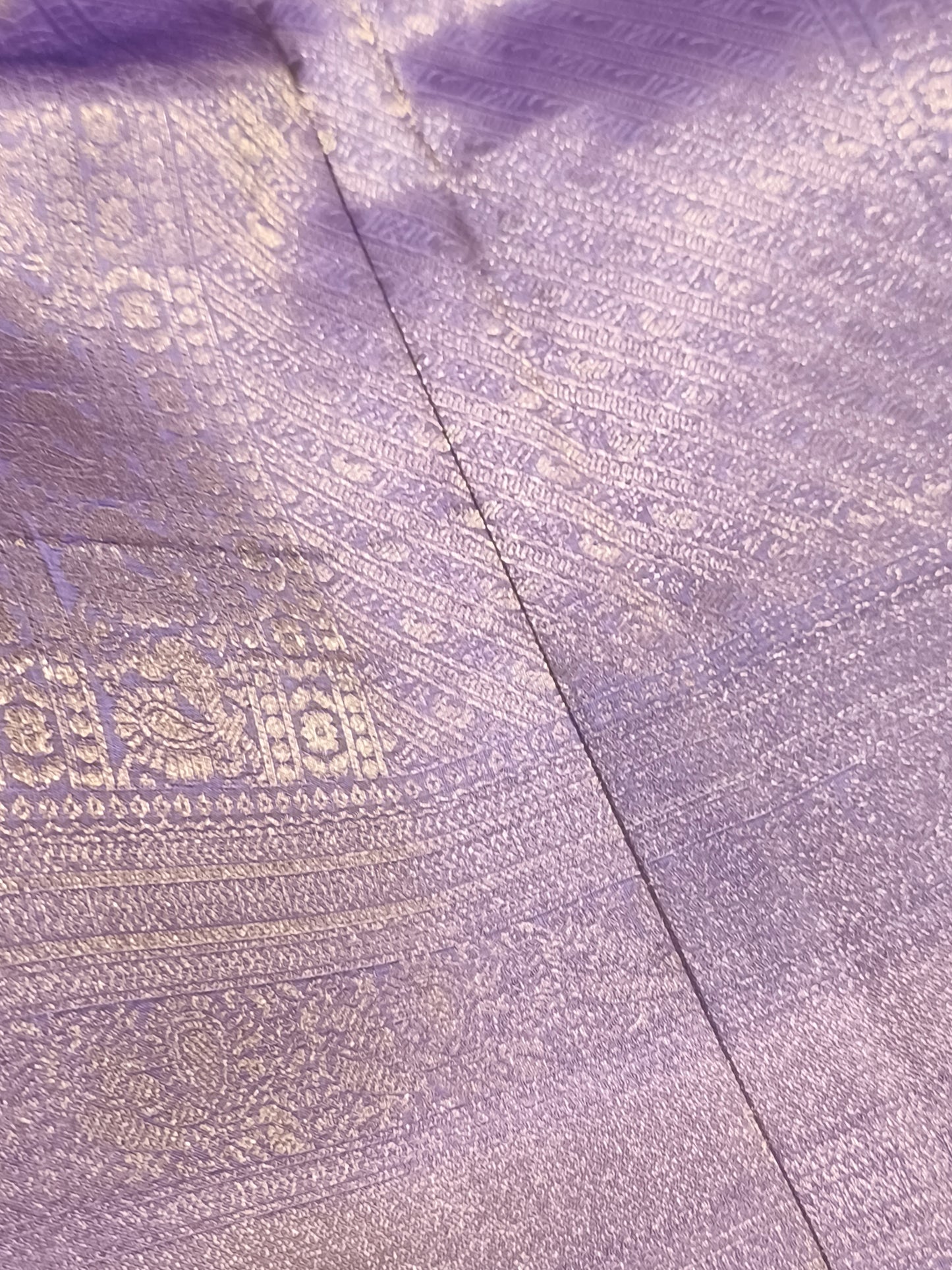 Lavender colour Kanchi Soft Silk Saree