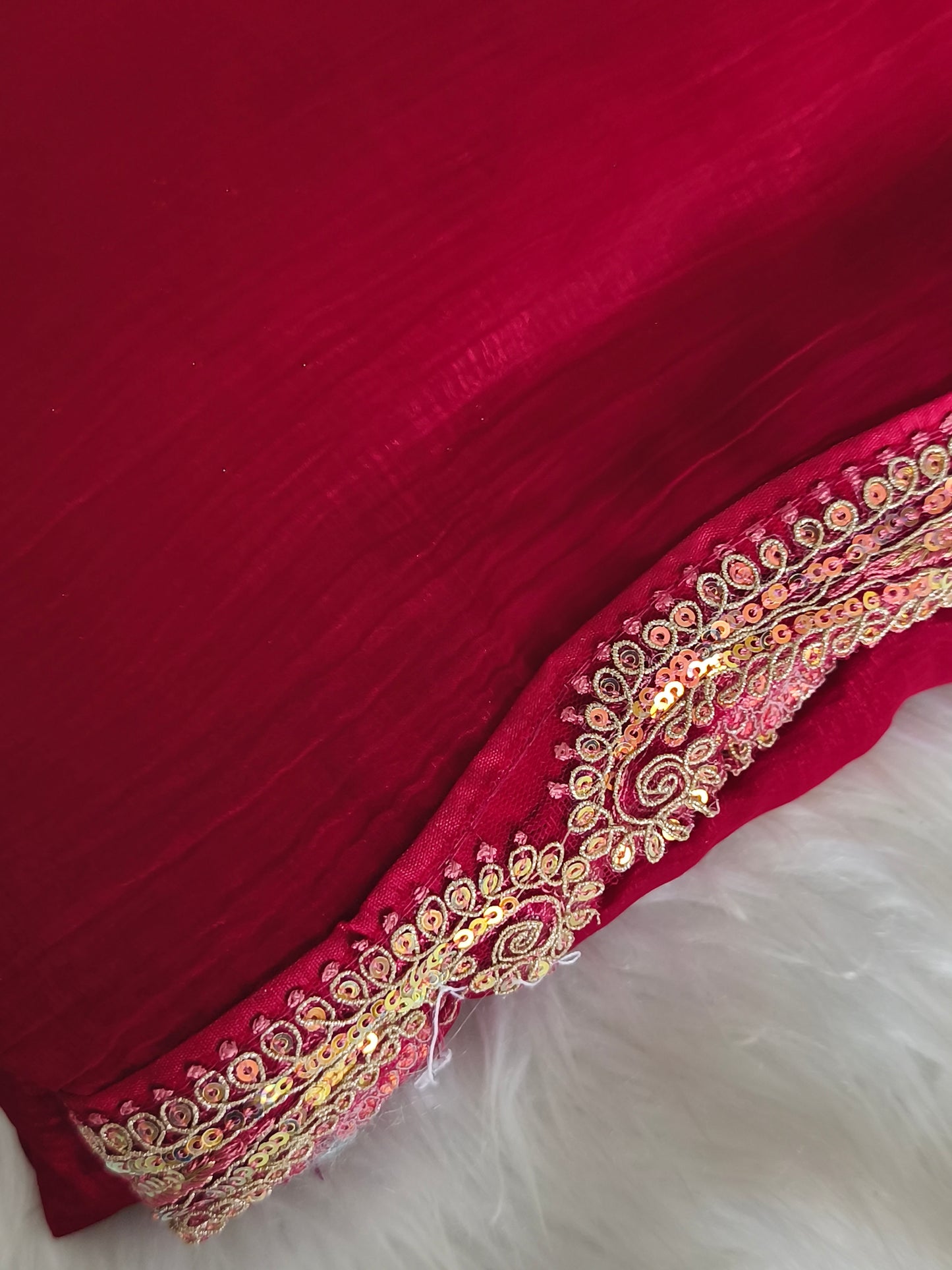Simple Designer Saree with Unstitched running blouse