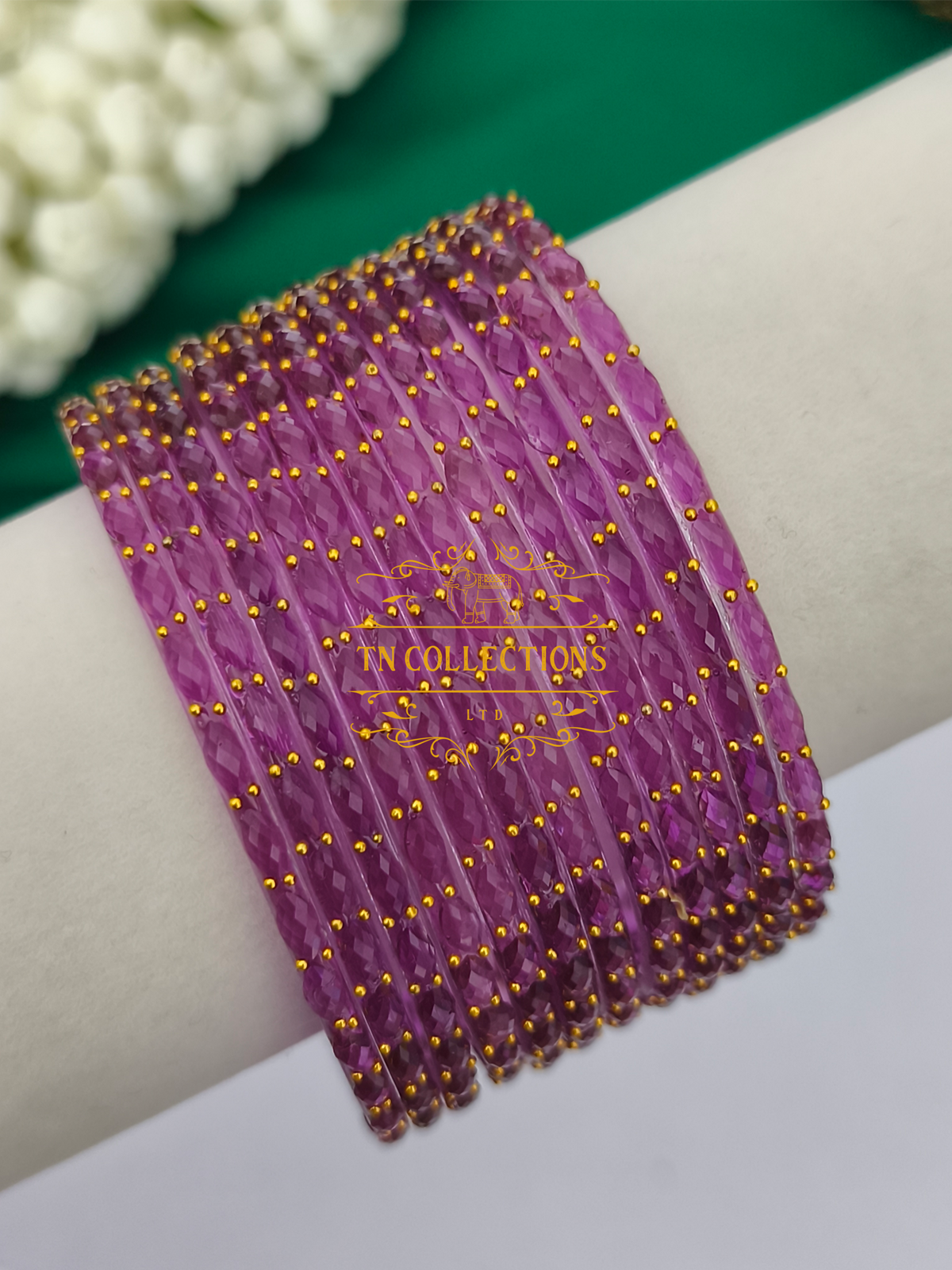 Trendy Raindrop Glass Bangles