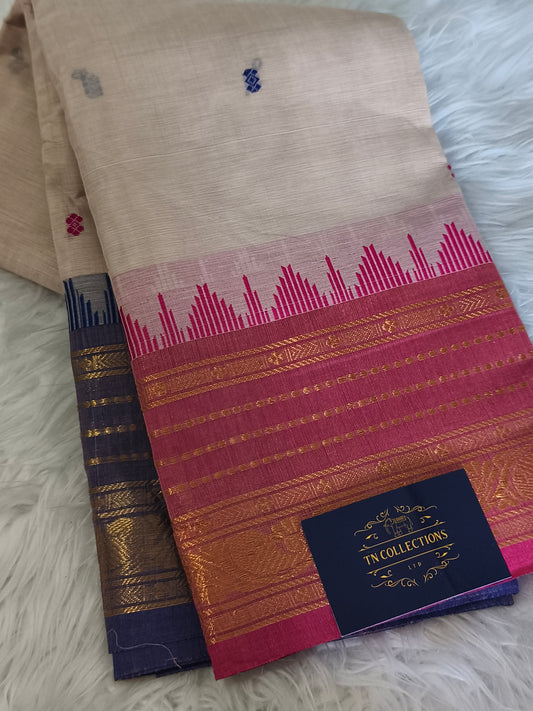 Pure handloom kanchi cotton saree