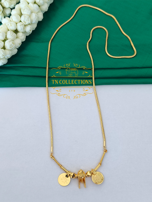 One gram gold plated Traditional Southindian style Thalichain (Thirumangalyam)
