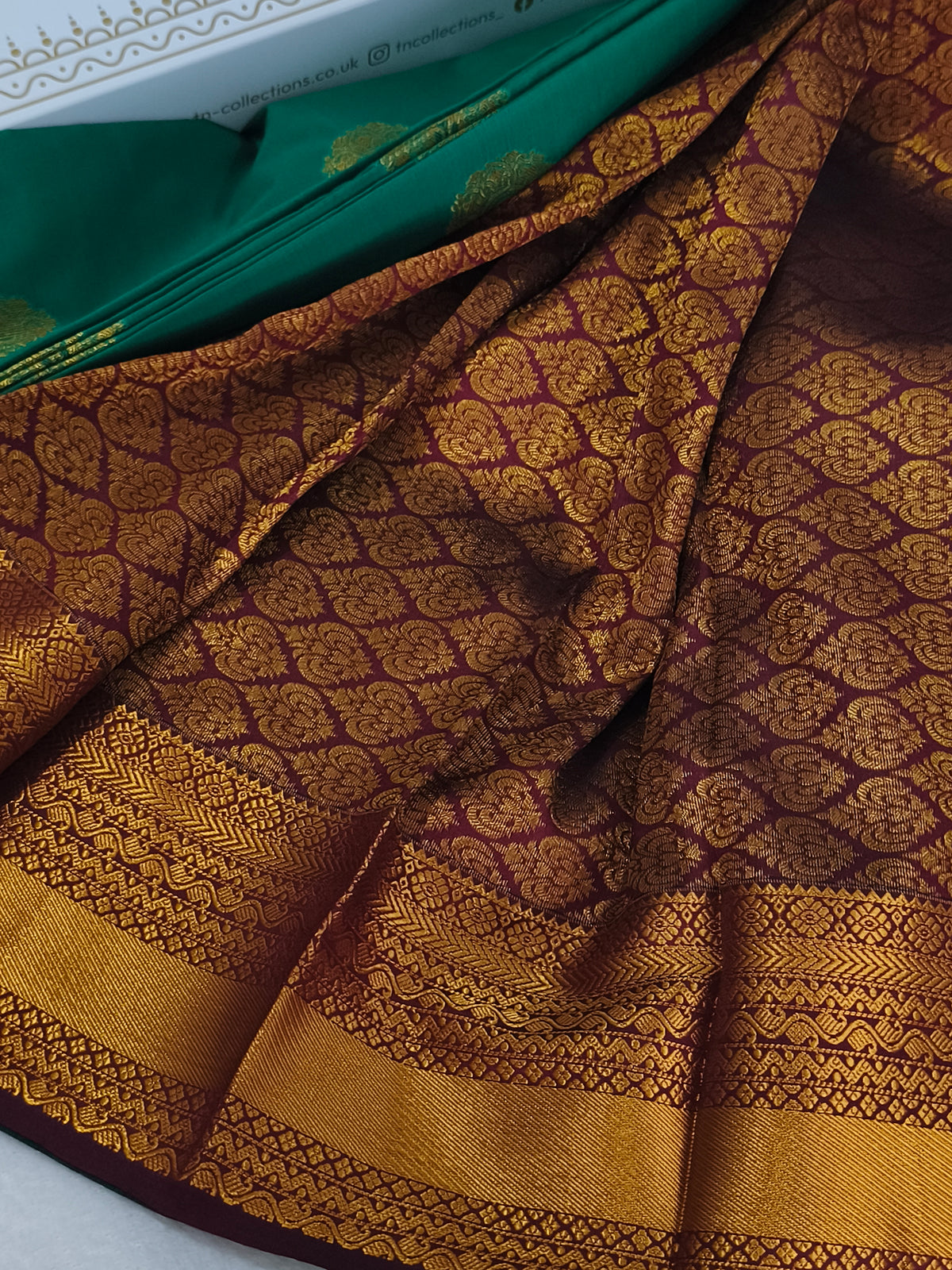 Green Kanchivaram silk saree