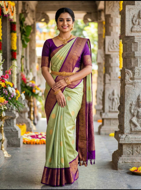 Korvai Premium Soft Silk Saree