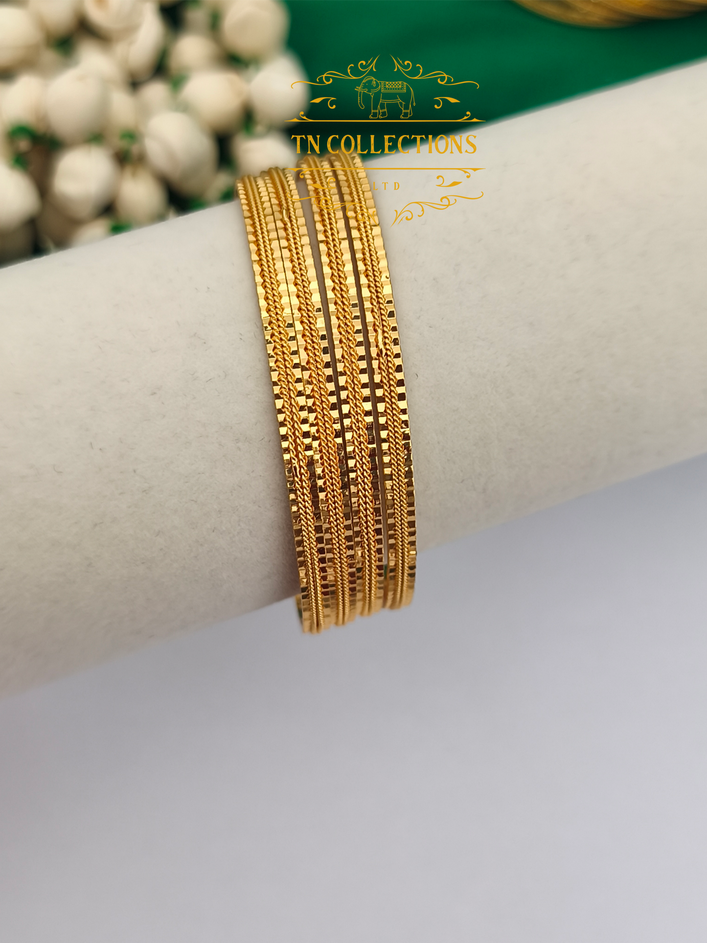 One gram gold forming Bangles Set of 4
