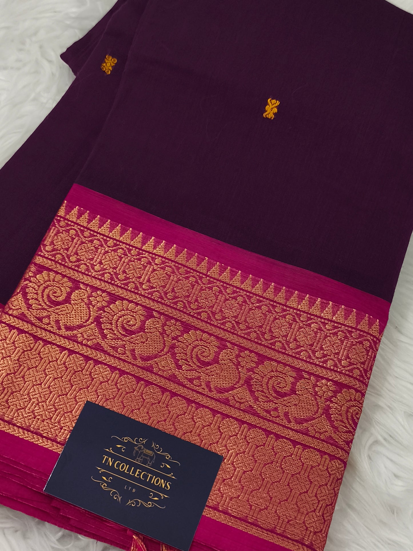 Pure handloom kanchi cotton saree