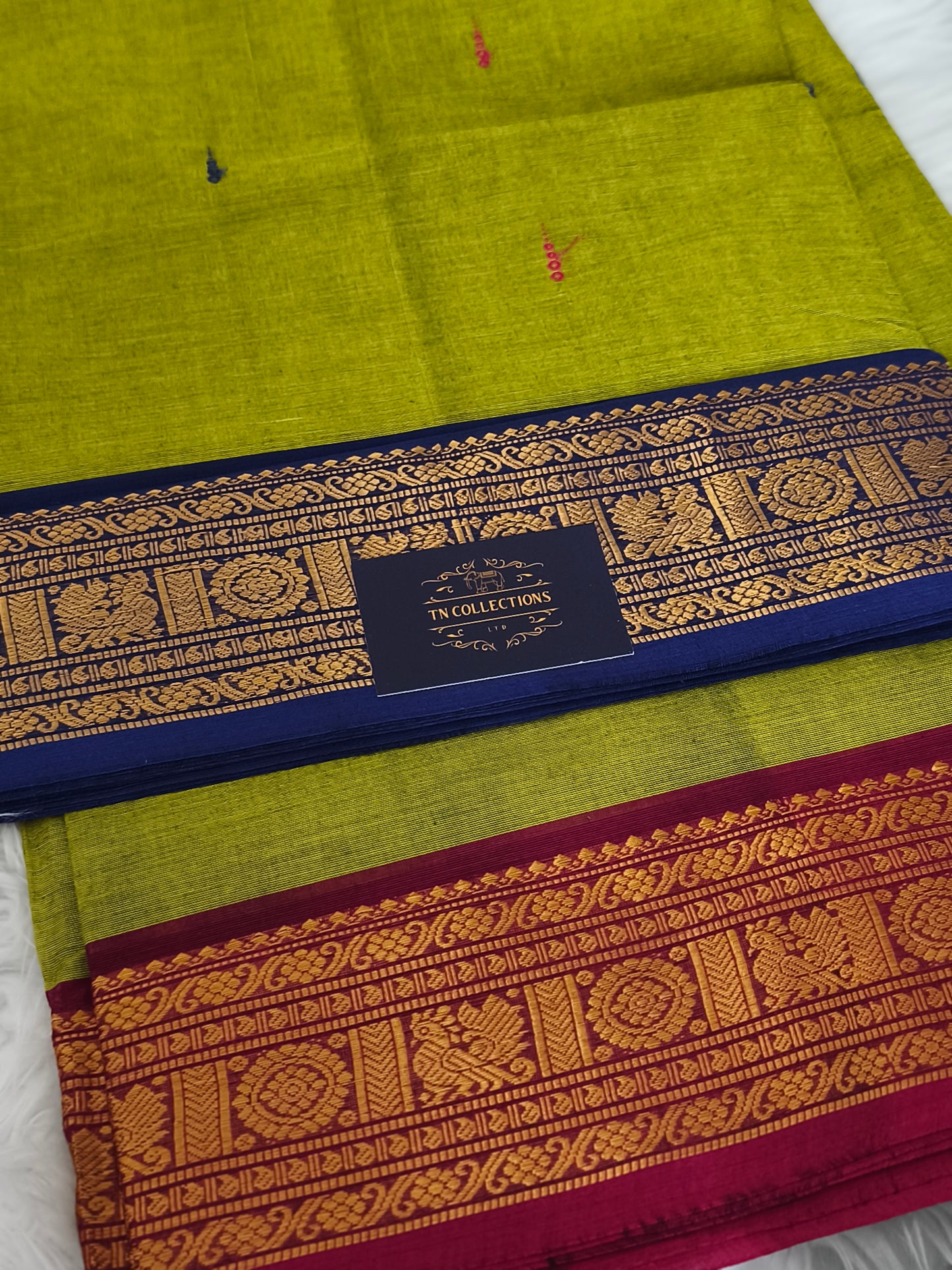 Pure handloom Kanchi Cotton Saree
