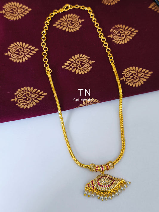 Micro gold plated Traditional sangu Attiyal