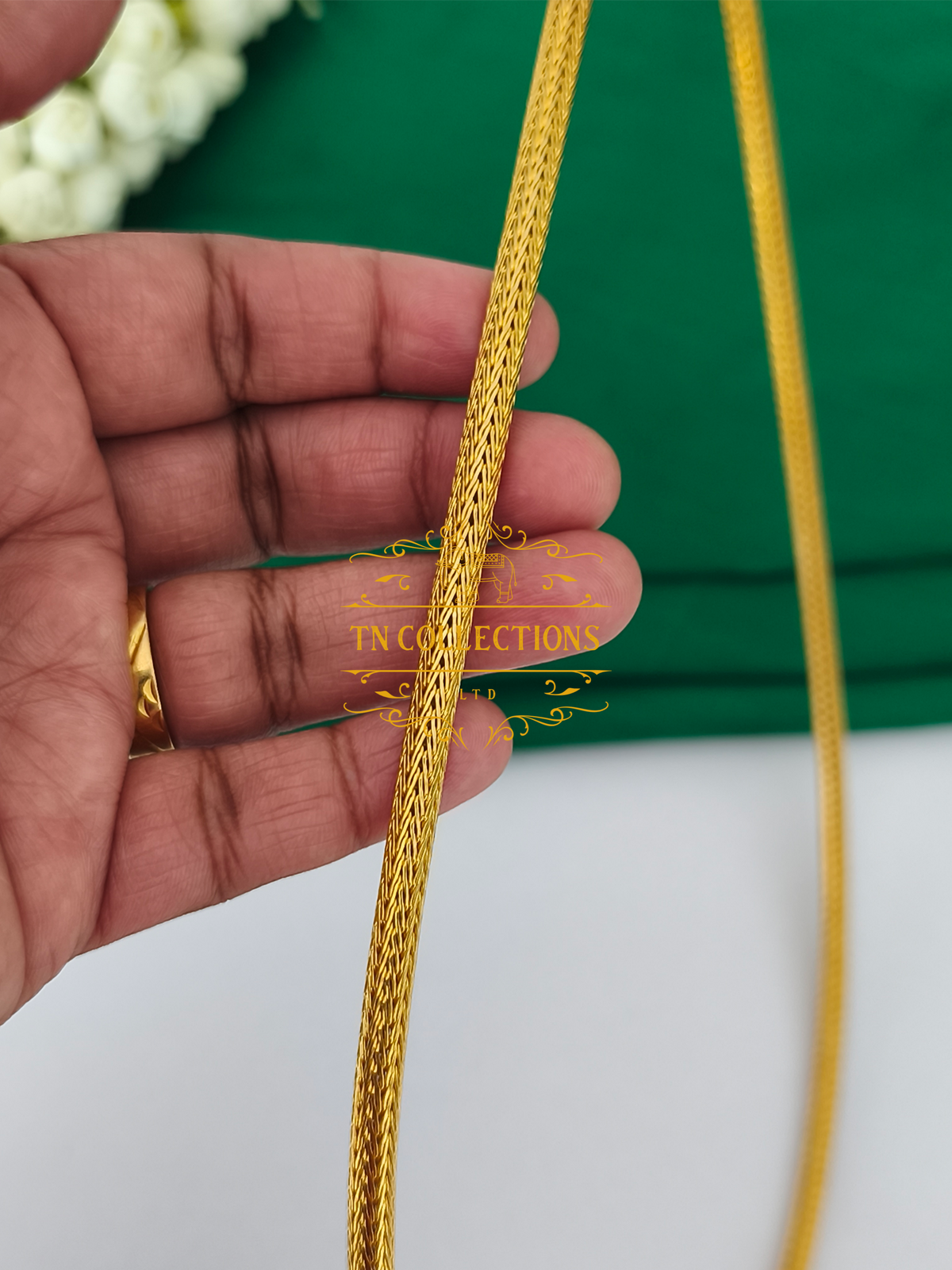 22ct Gold Plated Traditional Hindu Thalikodi with Coins (19- 21 Pawn thickness)