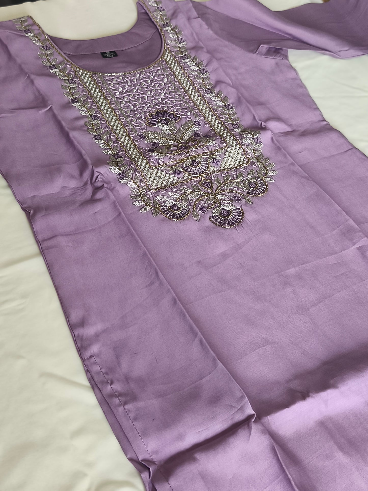 Lavender colour Readymade Shalwar