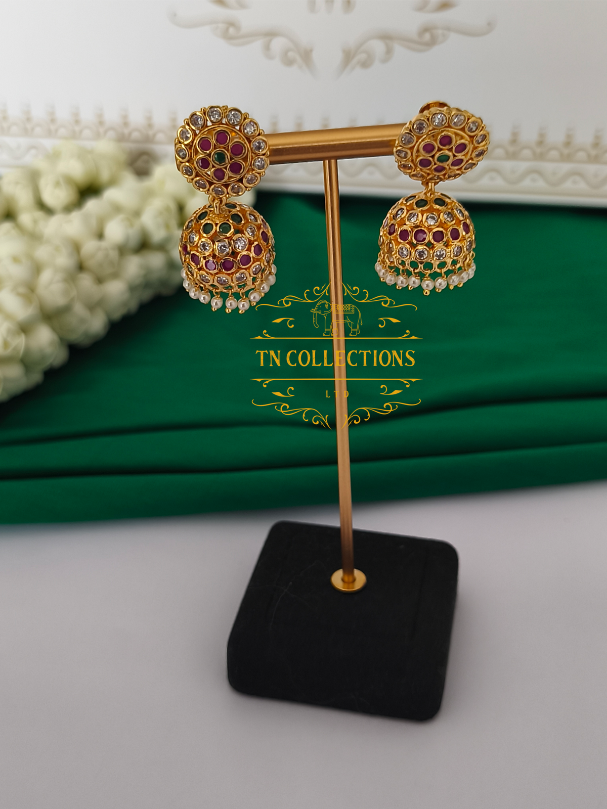 Micro Gold Finish cz Jimikki (Multicoloured)