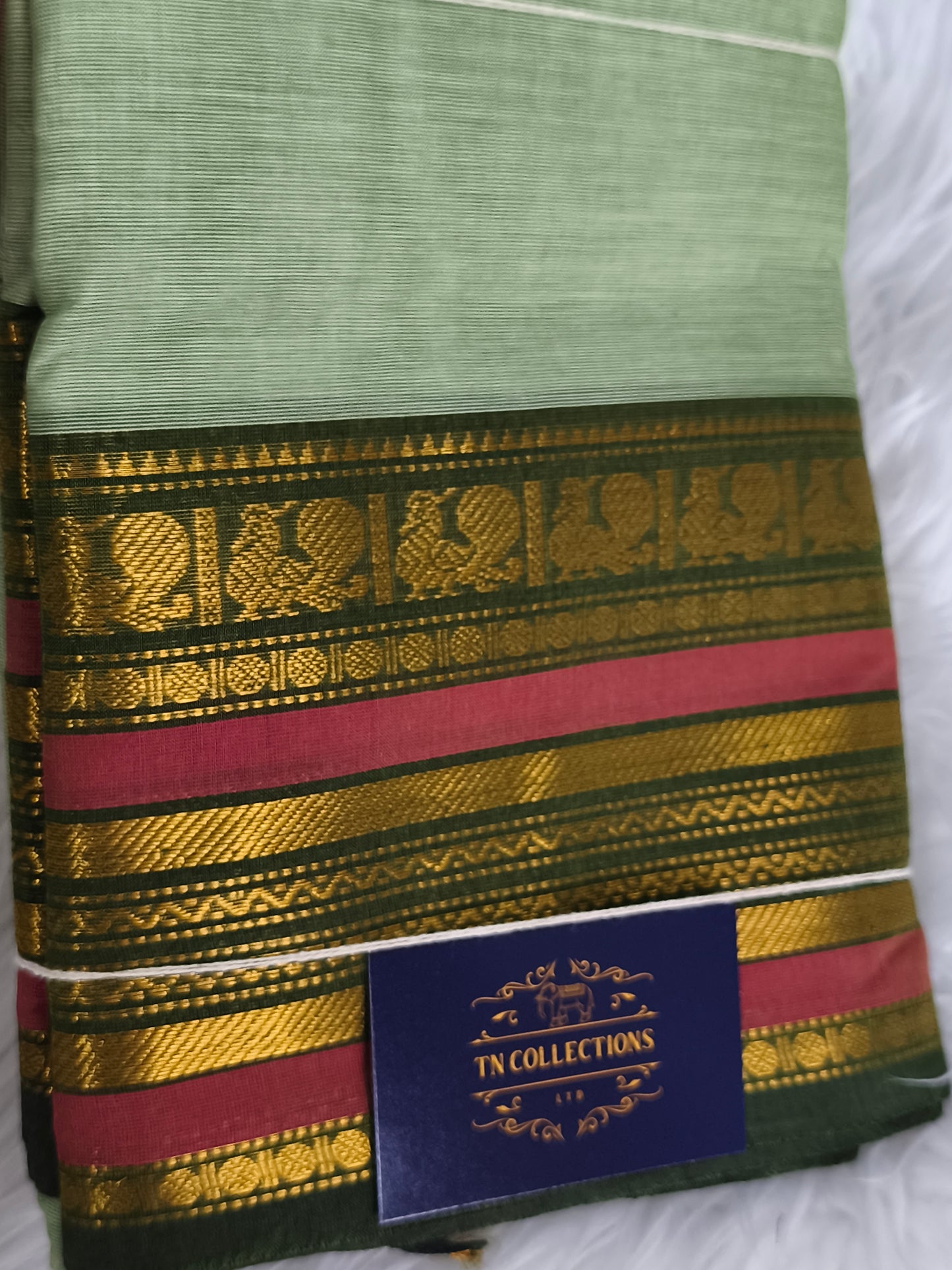 Pure handloom kanchi cotton saree