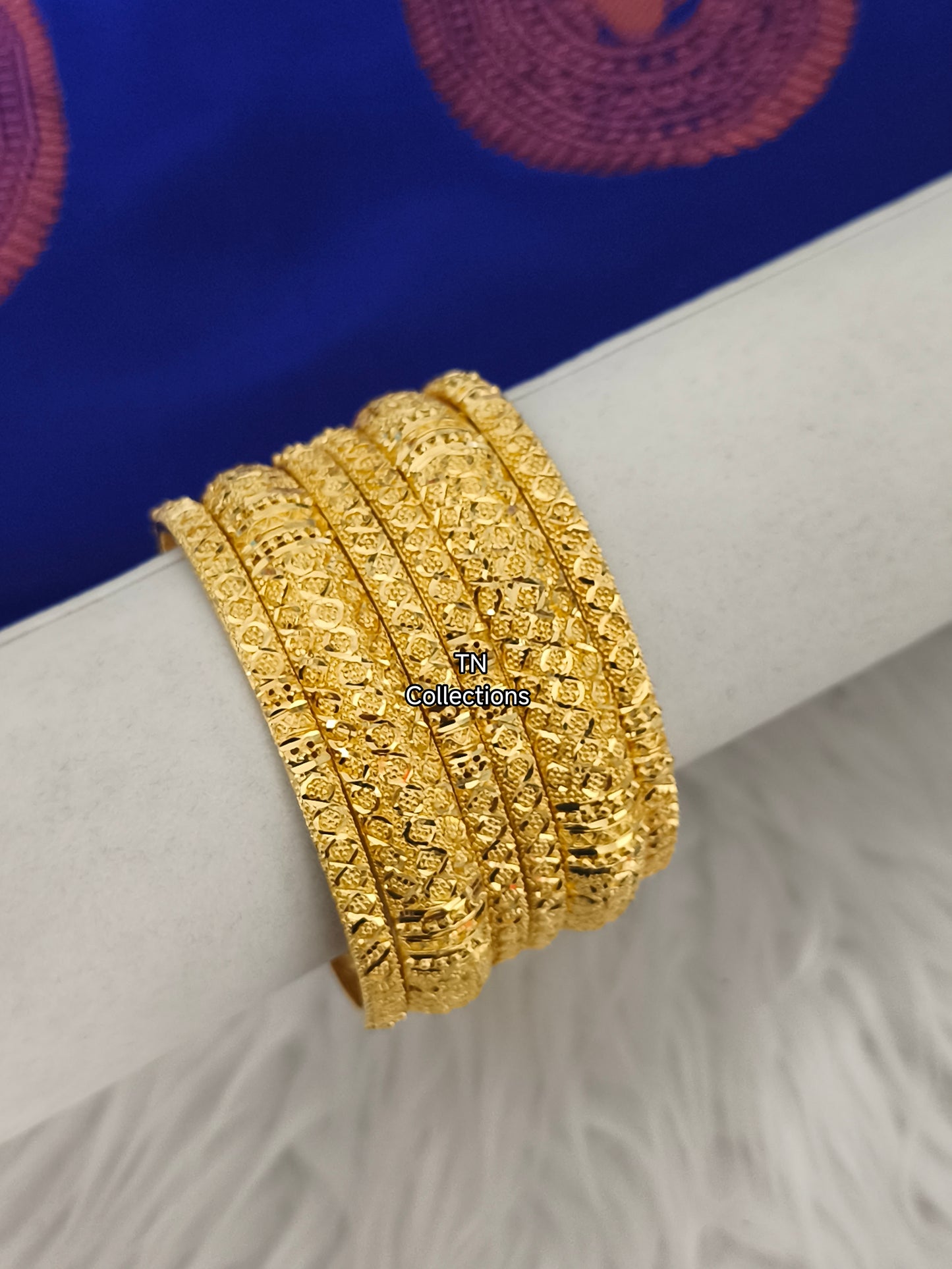 One gram gold forming Bangles Set