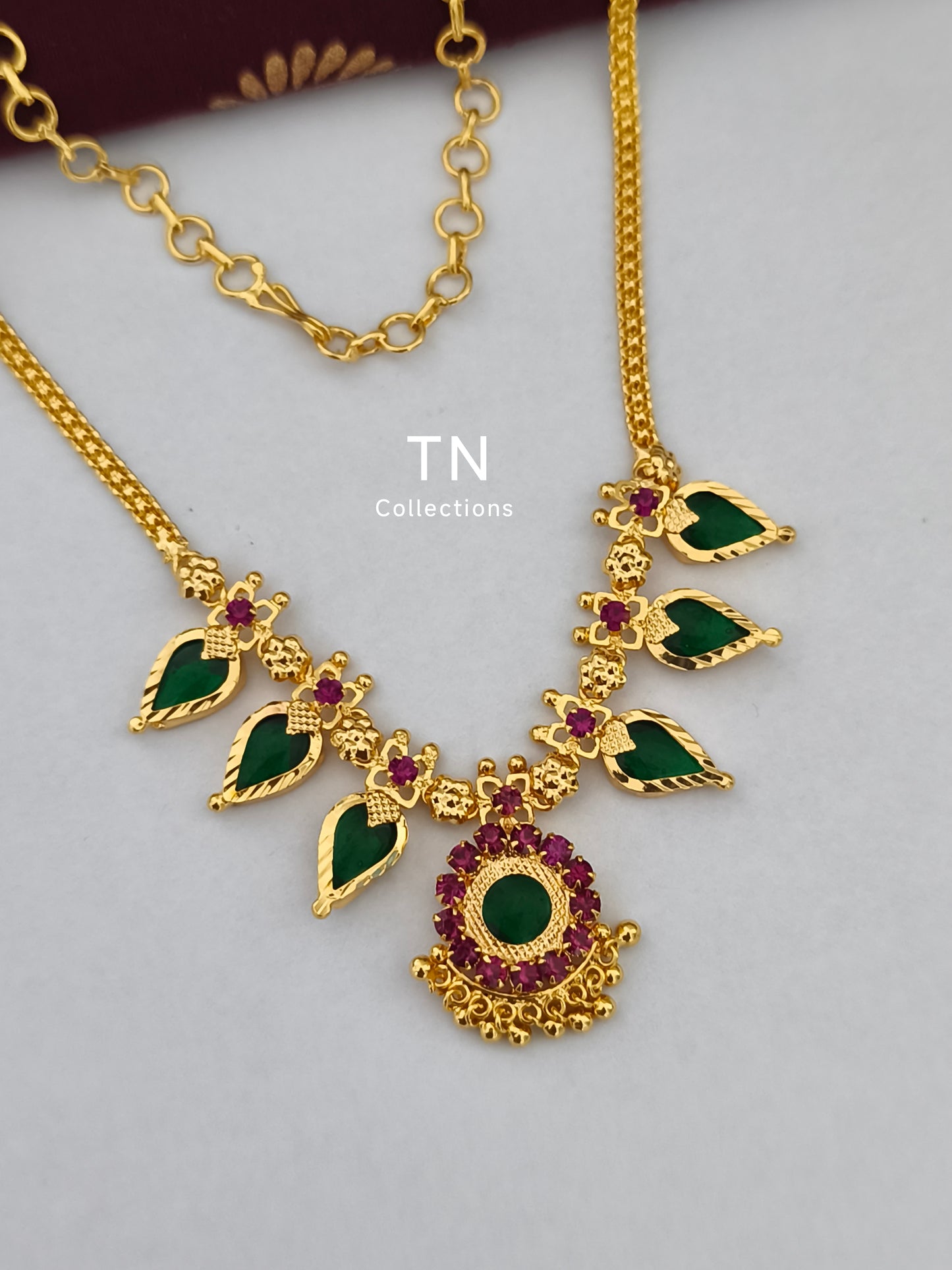 Gold finish AD Necklace