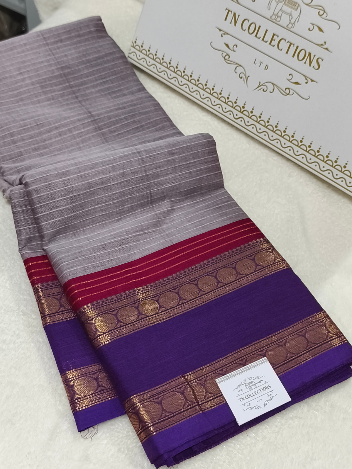 Pure Handloom Kanchi Cotton Saree