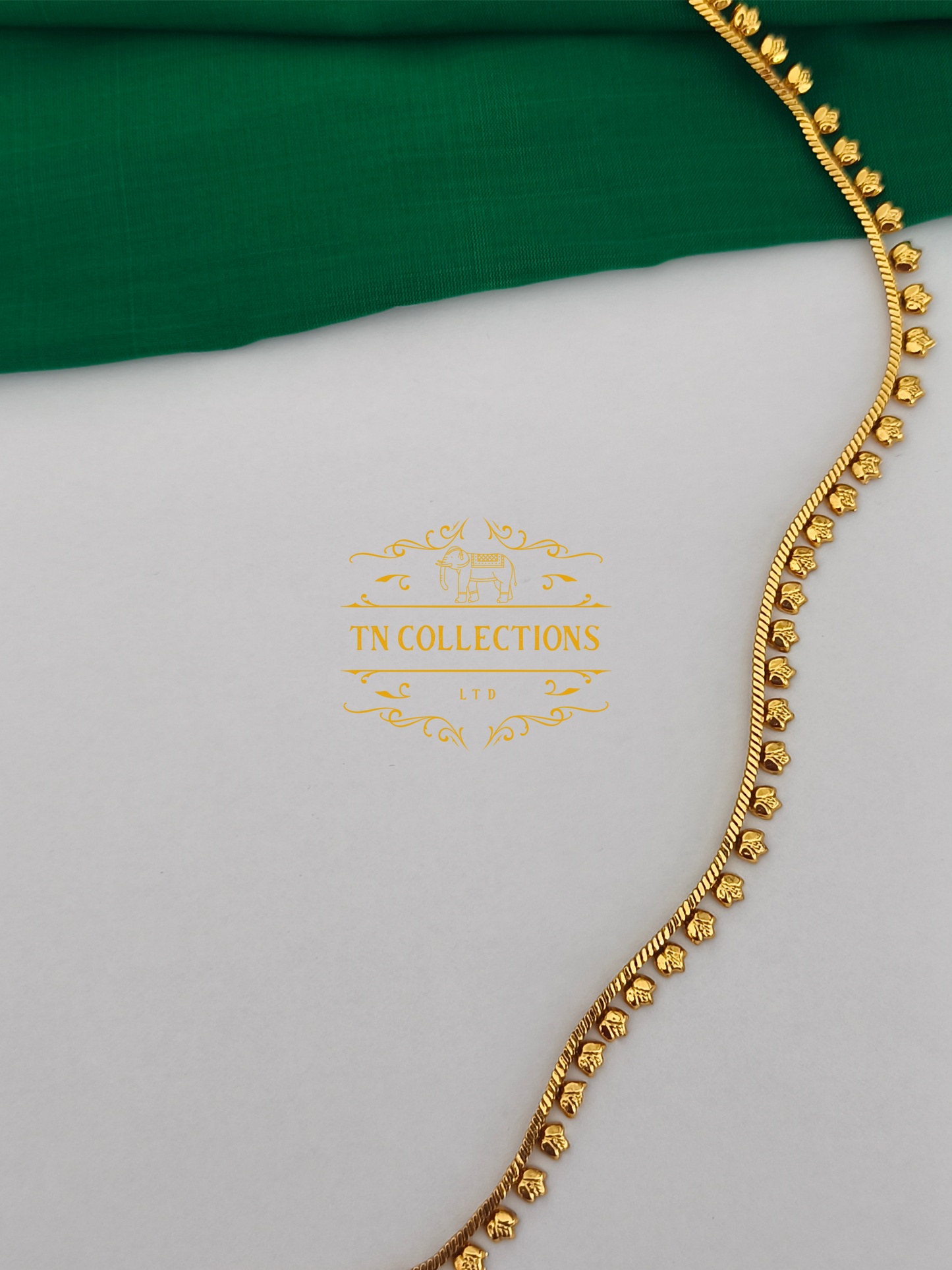Simple Antique Polish Brass metal Hip Chain