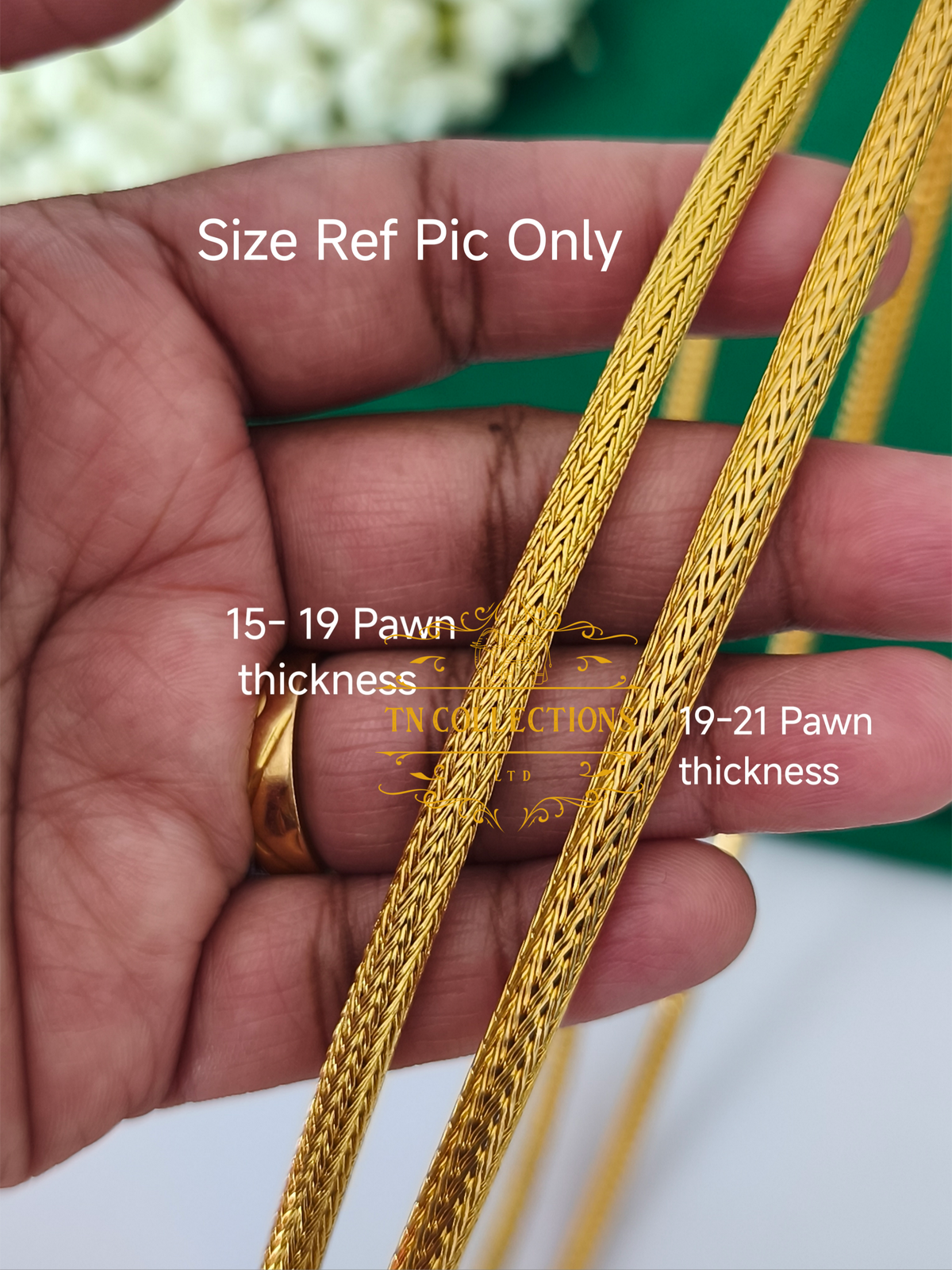 22ct Gold Plated Traditional Hindu Thalikodi with Coins (19- 21 Pawn thickness)