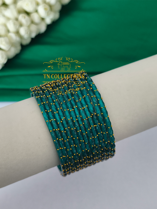 Trendy Raindrop Glass Bangles