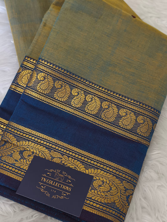 Pure handloom kanchi cotton saree